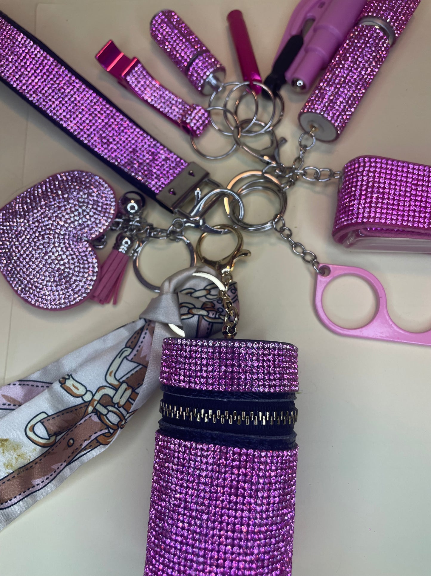 Self defense Keychain Rhinestone