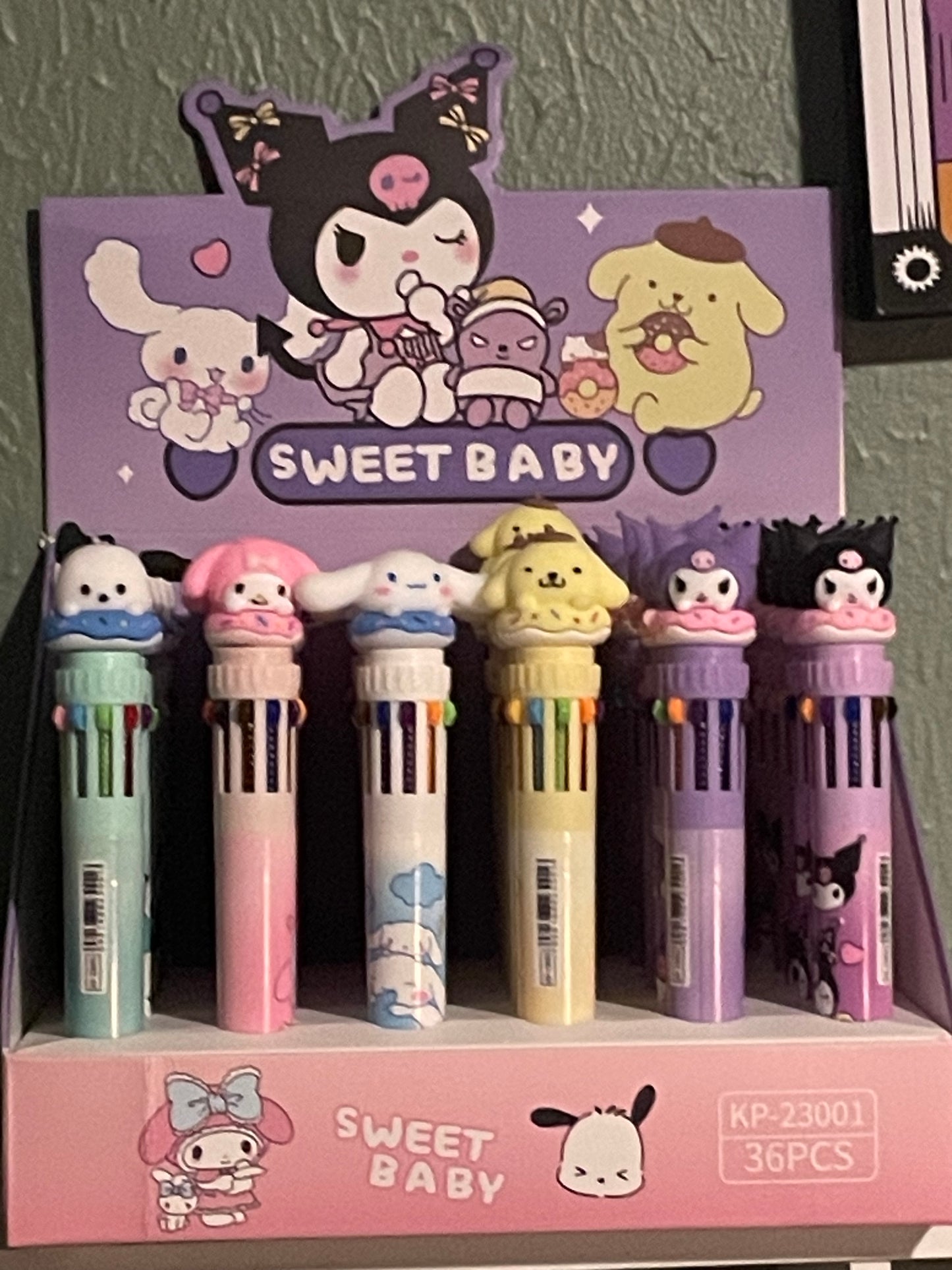 Kawaii multi-colored pens