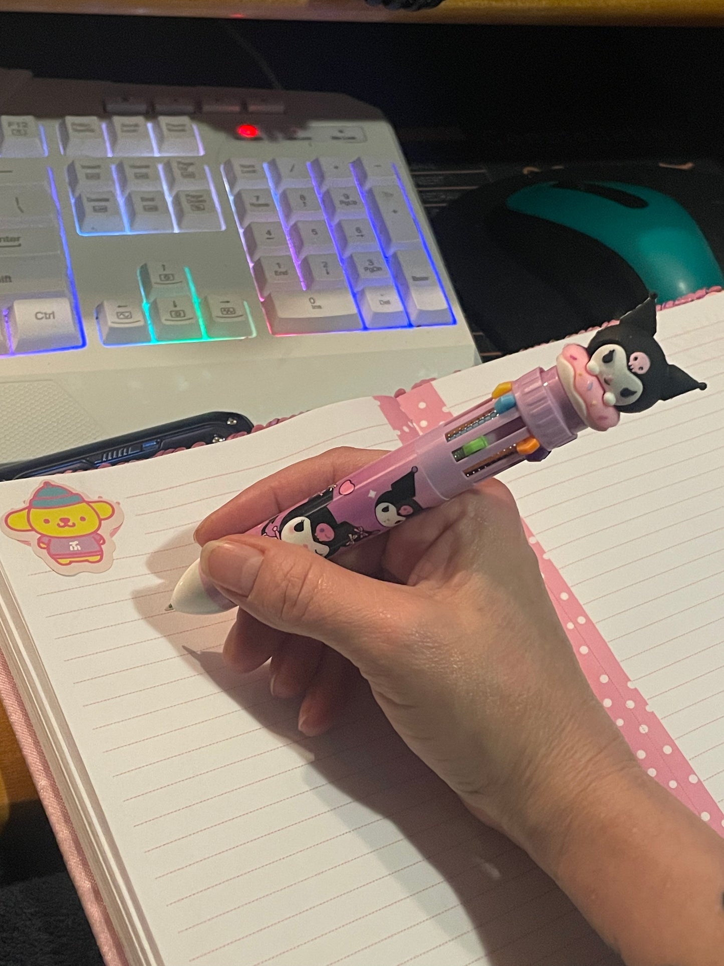 Kawaii multi-colored pens